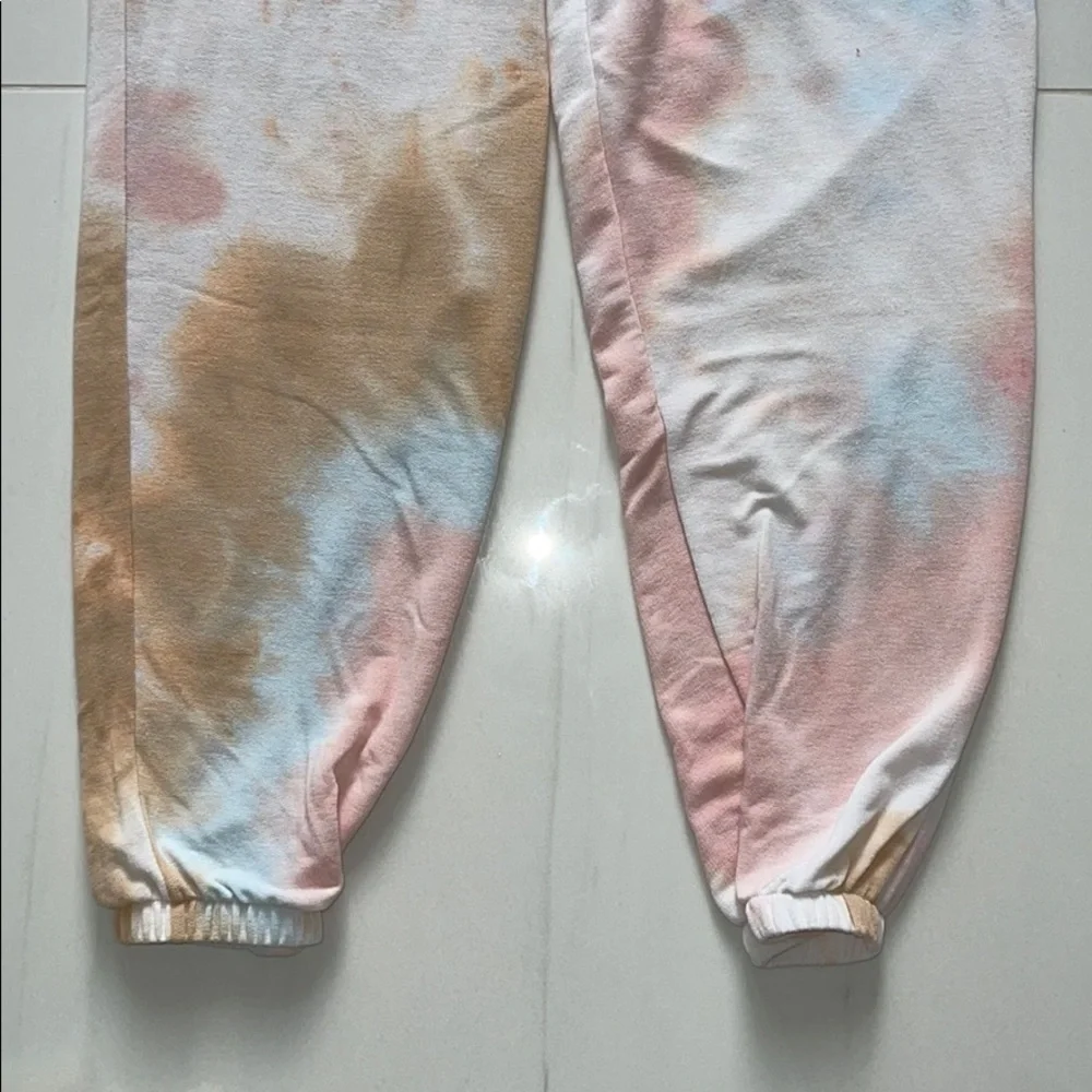 Lightweight Tie Dye Multi Color Joggers Size S - Picture 3 of 5